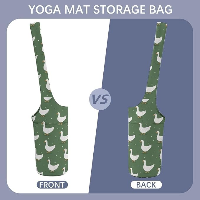 KKdskkds Vintage RoseYoga Mat Bag Large Opening Long Tote Yoga Mat with Pocket Fit Most Size Mats