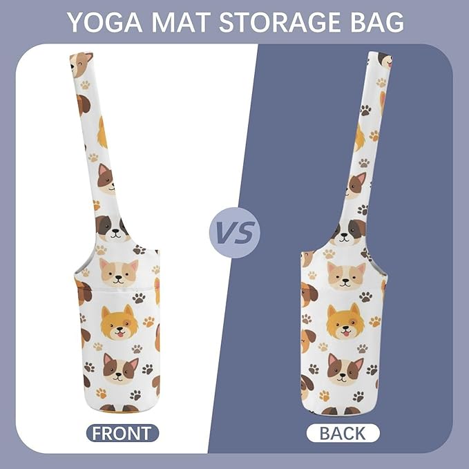 Meaudiwes Large Yoga Mat Bag Fit Most Size for Ladies Yoga Mats Carrier Bags Multi-Functional Exercise Mat Holder Storage Bag