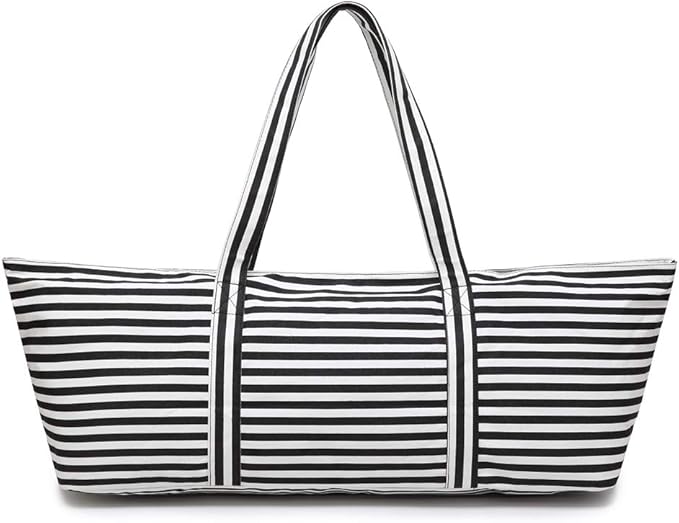 ELENTURE Large Yoga Mat Bag for Women Men, Travel Gym Bag for Pilates Office Beach Workout, Yoga Mat Tote Carrier with Mat Strap for 1/4" 1/2" Thick Exercise Yoga Mat