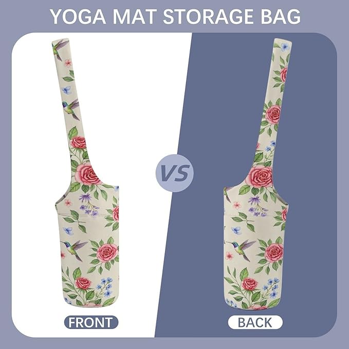 Meaudiwes Large Yoga Mat Bag Fit Most Size for Ladies Yoga Mats Carrier Bags Multi-Functional Exercise Mat Holder Storage Bag