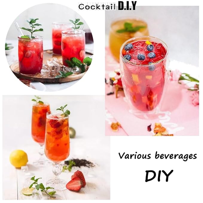 Fruit Tea Blend 12.34OZ,For Hot Or Cold Brew,Hibiscus Blossoms and Berries Based Herbal Loose Leaf Tea,Vegan,Caffeine Free,Vitamines Rich,DIY