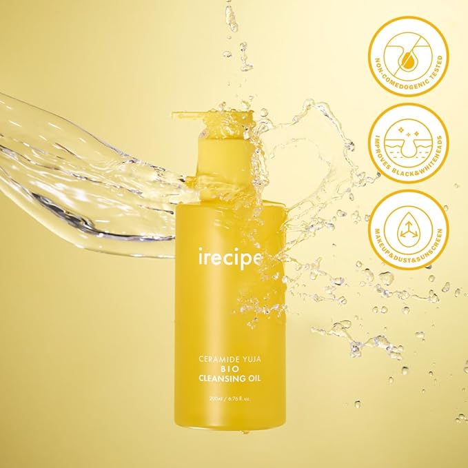 Ceramide Yuja Cleansing Oil (200ml) – Deep Pore Cleansing, Hydrating with Yuzu & Ceramide, Non-Comedogenic, Removes Waterproof Makeup, Ideal for Acne-Prone Skin (6.76oz)
