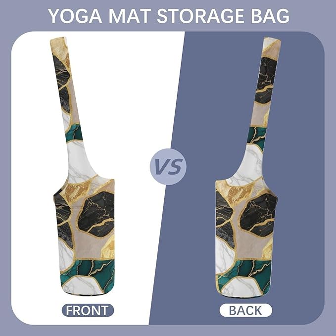 Aiyoolee Yoga Mat Carrier Portable Single Shoulder Strap Bag with Pocket for Gym Yoga Workout Travel