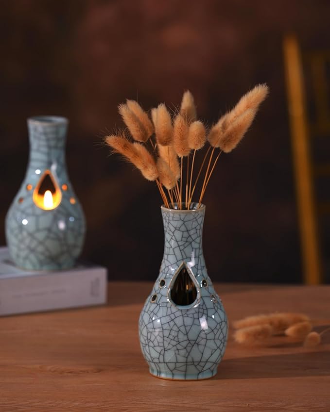 Grapefruit Candle-Vase 2 in 1,China for Home Decor,Aromatherapy Candle Gifts for Women,Gift for Birthday,Mother's Day,Thanksgiving,Christmas,Hostess/Housewarming Gifts,Soy Wax,8oz,45h Burning Time