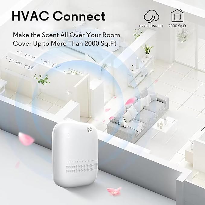 Upgraded Scent Air Machine for Home Cover Up to 2000 sq.ft, Hotel and Commercial Use 400ML Diffuser with 100ML Royal Tranquility Essential Oil, Waterless Cold Air Diffuser for Home, Office