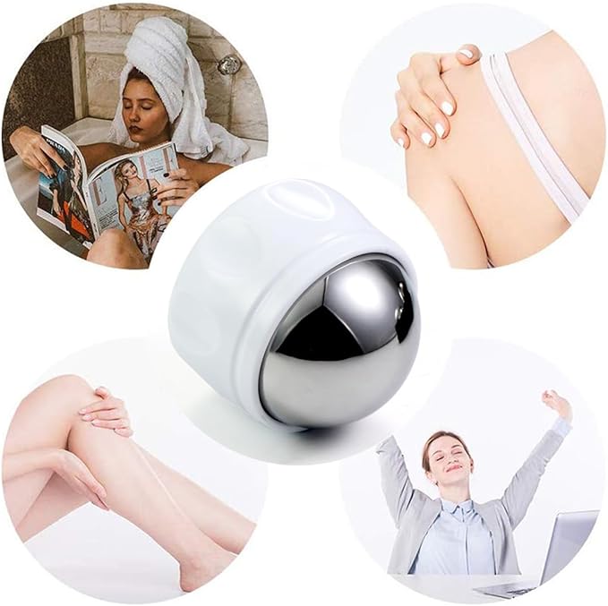 Cold Massage Roller Ball - Stocking Stuffers Gifts for Men Women Teens Boys, Stays Cold for 6 Hours, Sports Fitness Relaxations Gift, Rapidly Relieve Muscle Pain and Tension