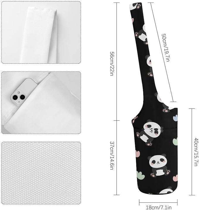 Meaudiwes Large Yoga Mat Bag Fit Most Size for Ladies Yoga Mats Carrier Bags Multi-Functional Exercise Mat Holder Storage Bag