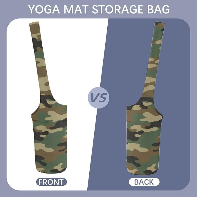Meaudiwes Large Size Yoga Mat Bag with Long Strap, Yoga Mats Carrier Storage Bag, Exercise Mat Holder Accessories