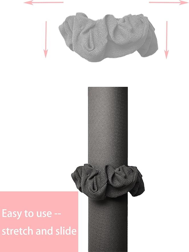 Mirmire Yoga Mat Scrunchie - Holds Your Yoga Mat in Style - Durable & Elasticity Fabric - Fits All Standard Yoga Mats (mat not included)
