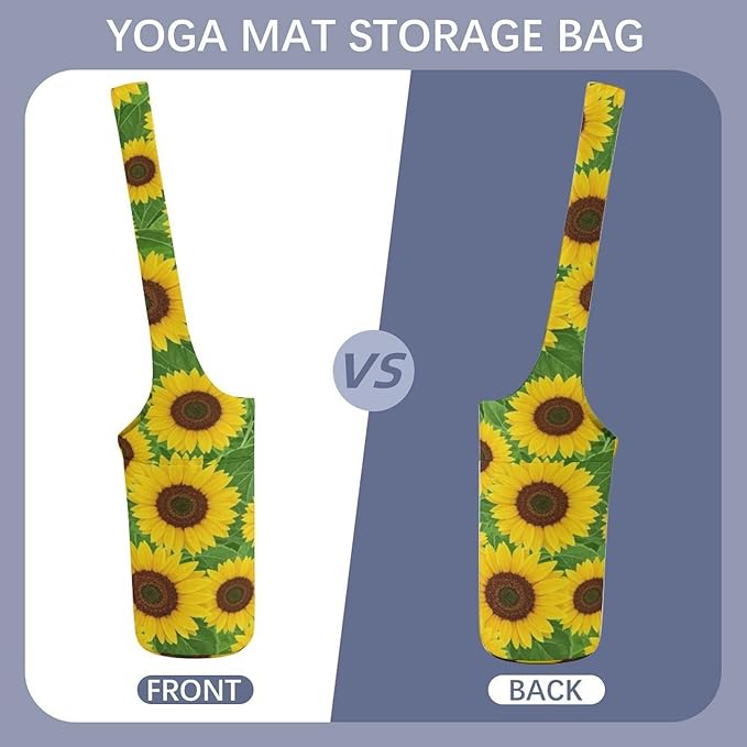 Meaudiwes Large Yoga Mat Bag Fit Most Size for Ladies Yoga Mats Carrier Bags Multi-Functional Exercise Mat Holder Storage Bag