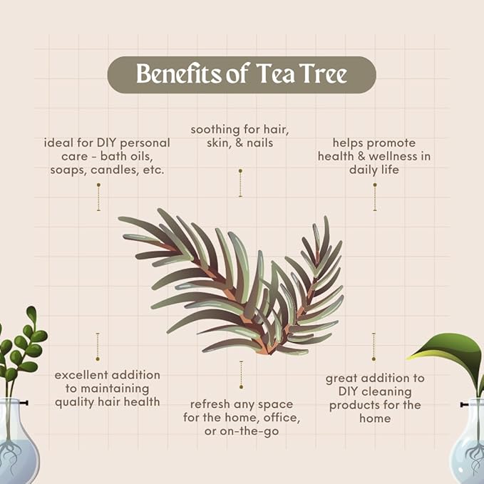Tea Tree Essential Oil – 4 fl oz – 100% Pure & Undiluted – Natural Aromatherapy & DIY Use – GreenHealth