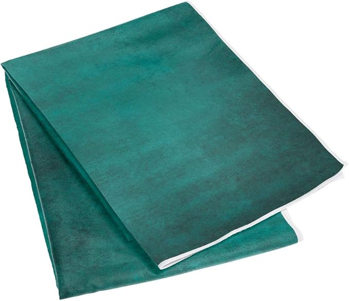 yogadesignlab | The HOT Yoga Towel | Premium Non Slip Colorful Towel | Designed in Bali | Eco Printed + Quick Dry + Mat Sized | Ideal for Hot Yoga, Bikram, Ashtanga, Sport, Travel! (Aegean Green,)
