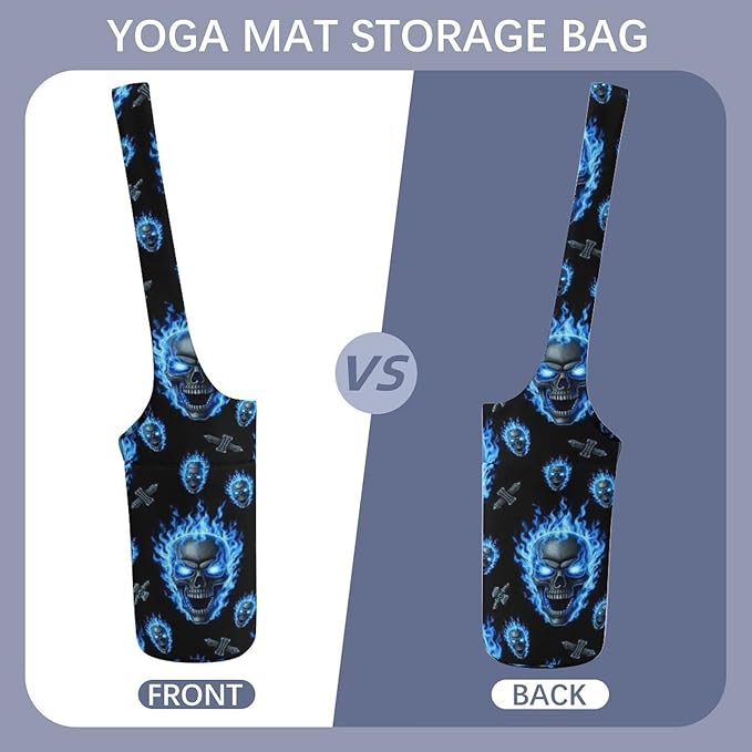 Aiyoolee Fashion Yoga Mat Bag with Large Pocket, Long Tote Yoga Bag Fit Most Mats Accessories