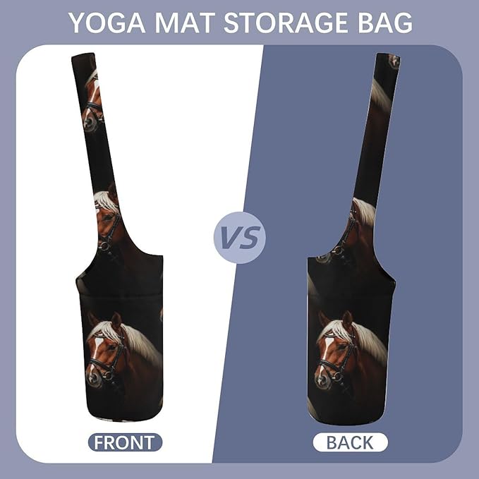 Aiyoolee Yoga Mat Bags, Large Tote Yoga Mat Carrier Holder with Water Bottle Pocket, Adjustable Shoulder Strap Storage Bag