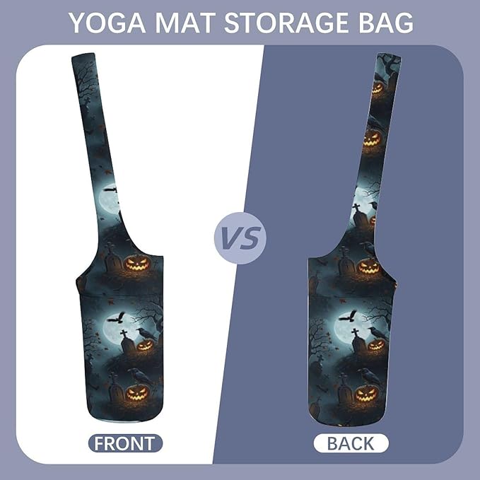 Aiyoolee Yoga Mat Bags, Large Tote Yoga Mat Carrier Holder with Water Bottle Pocket, Adjustable Shoulder Strap Storage Bag