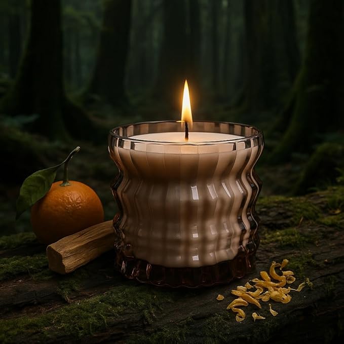 WILLOW | Non-Toxic Candle in Textured Glass Vessel