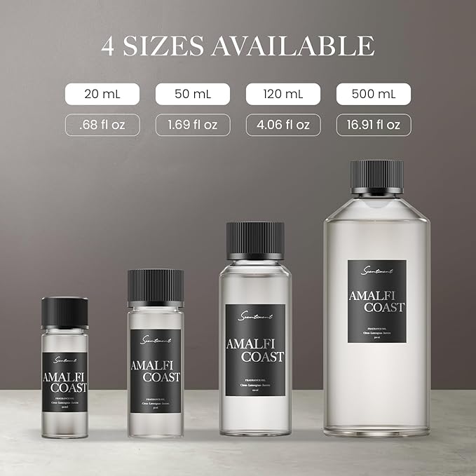 Scentiment Diffuser Oil - Amalfi Coast | Aromatherapy Fragrance | Inspired by Luxury Five Star Hotels | Notes of Bergamot, Lemongrass, Jasmine, Lily, Magnolia & Koa Wood (50 mL)