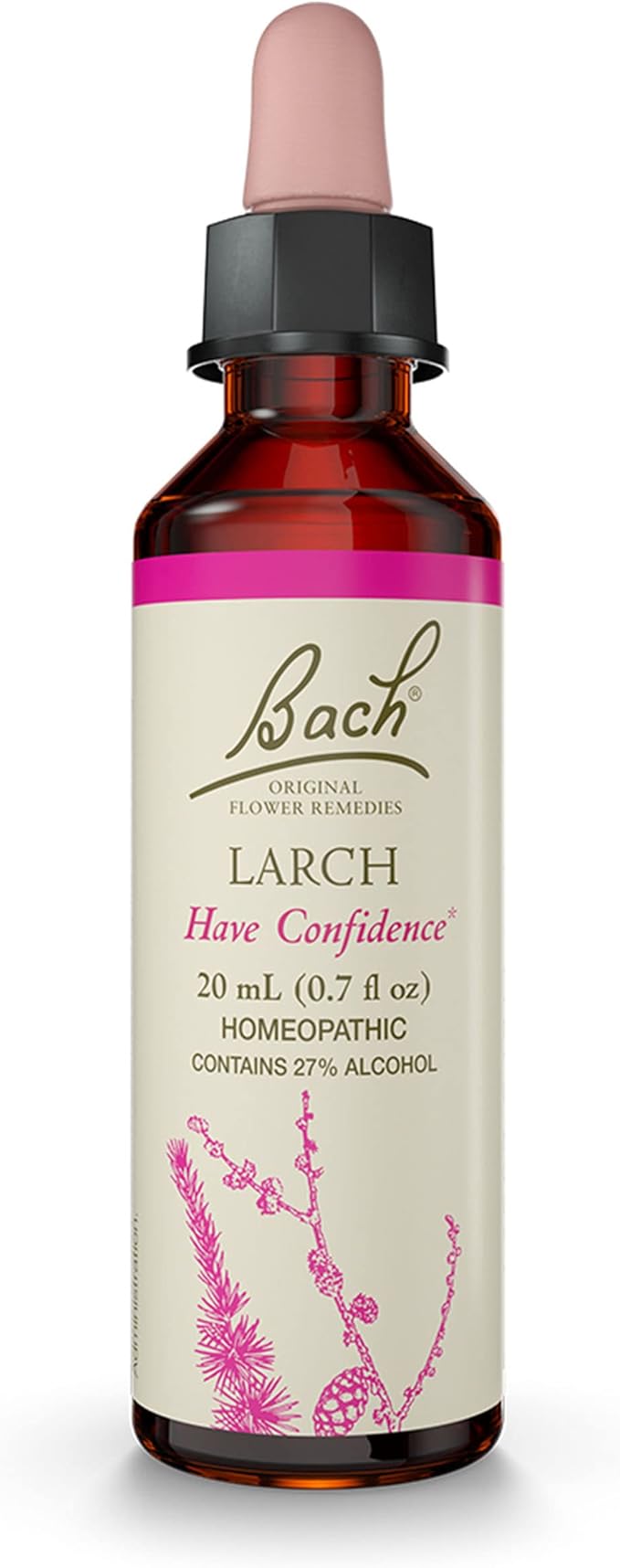 Bach Original Flower Remedies, Larch - Have Confidence - Natural Homeopathic Flower Essence for Emotional Balance - Vegan, Gluten Free, Sugar Free - 20mL Dropper