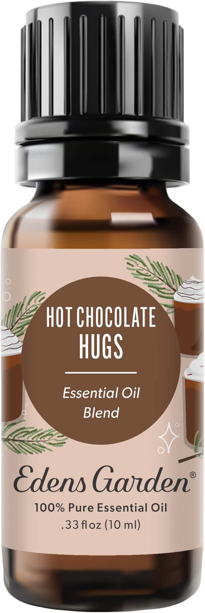 Edens Garden Hot Chocolate Hugs Essential Oil Blend- 100% Pure Premium Grade, Undiluted, Natural, Therapeutic, Aromatherapy, The Best for Diffusing, Candle, Laundry, Humidifiers 10 ml (.33 fl oz)