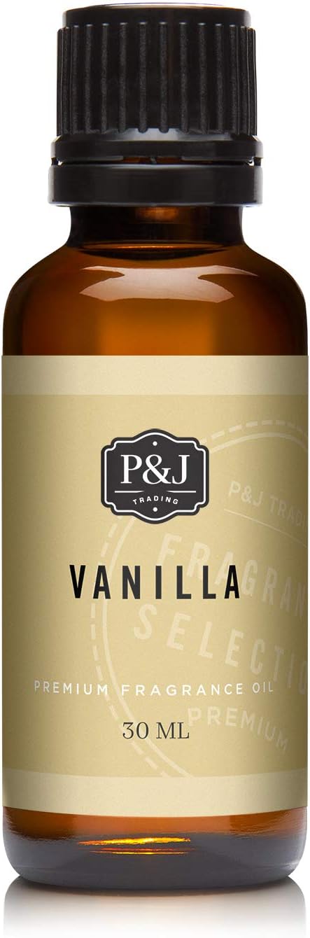 P&J Fragrance Oil - Vanilla 30ml - Candle Scents, Soap Making, Diffuser Oil, Aromatherapy