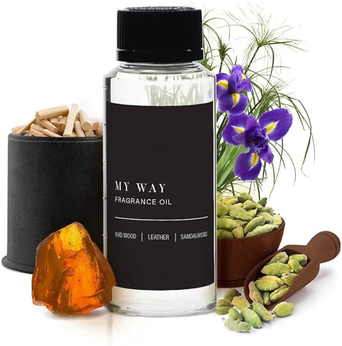 My Way 150mL Luxury Aroma Oil – Hotel Aromatherapy Diffuser Blend with Lush Sandalwood, Warm Cedar & Soft Iris – Long-Lasting Scent for Bedroom, Office & Living Spaces – Inspired by One Hotel Miami