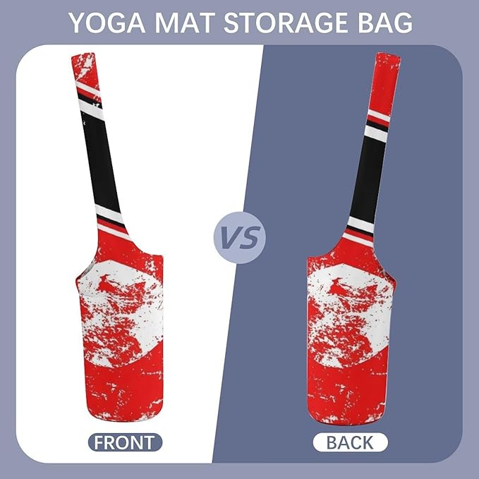 Aiyoolee Yoga Mat Bags, Large Tote Yoga Mat Carrier Holder with Water Bottle Pocket, Adjustable Shoulder Strap Storage Bag