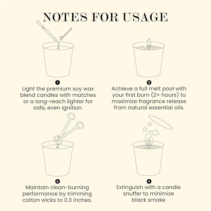 M&SENSE Natural Soy Candle| Vanilla Sandalwood | 5.3 oz | Minimalist Christmas Scented Candle for Relaxation, Gifting, Home Décor | for Bedroom, Office, Party Small