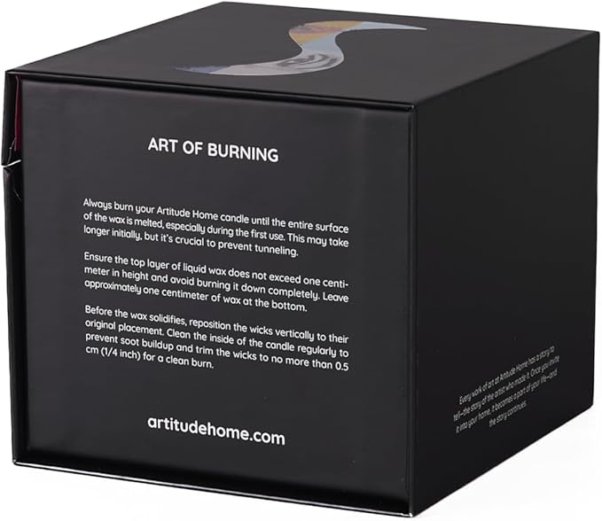 Scented Candle | Eco-Friendly Soy Blend Wax | Luxury Candles | Perfect for Gifting | Perfect for Home Décor | 14oz | 10cm Tall | Approx Burn Time - 80 Hours (Arte Pop, 10cm)