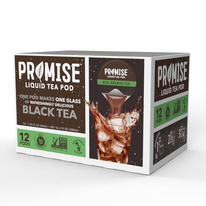 Promise Tea by Java House - Cold-Brewed Tea Concentrate Pods - Ethically Sourced - Black Tea - Pack of 12