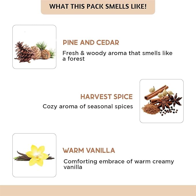 Folkulture Autumn Whisper Essential Oils Set | 6 Cozy Fragrance Oils for Diffusers | Pumpkin Spice & Warm Fall Scents | Aromatherapy Oils for Relaxation, Home & Self-Care