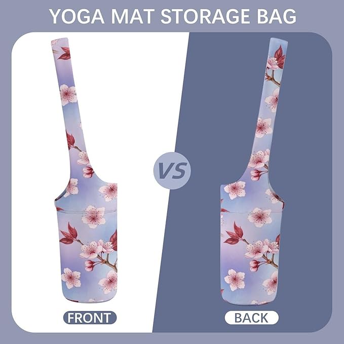 Aiyoolee Yoga Mat Bag for Women with Large Pocket, Yoga Gifts Accessories with Adjustable Shoulder Strap for Workout Stuff