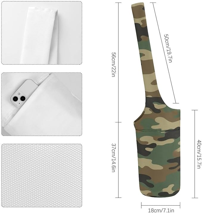 Meaudiwes Large Size Yoga Mat Bag with Long Strap, Yoga Mats Carrier Storage Bag, Exercise Mat Holder Accessories