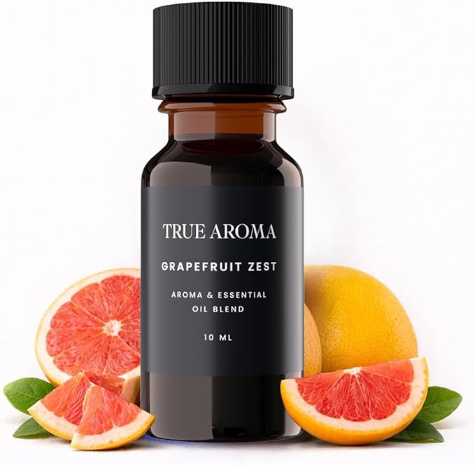 100% Pure Grapefruit Zest Essential Oil | Grapefruit Scented Oil for Diffusers | Luxury Premium Grade, Undiluted, Natural, Aromatherapy Fragrance — 10 ML