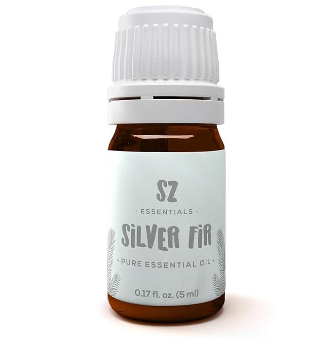 Silver Fir Essential Oil - Delightful! 100% Pure and Natural Undiluted Oil, Therapeutic Grade & Vegan, Extracted from Abies Alba Fresh & Woody with Earthy Overtones - 0.17oz (5ml)