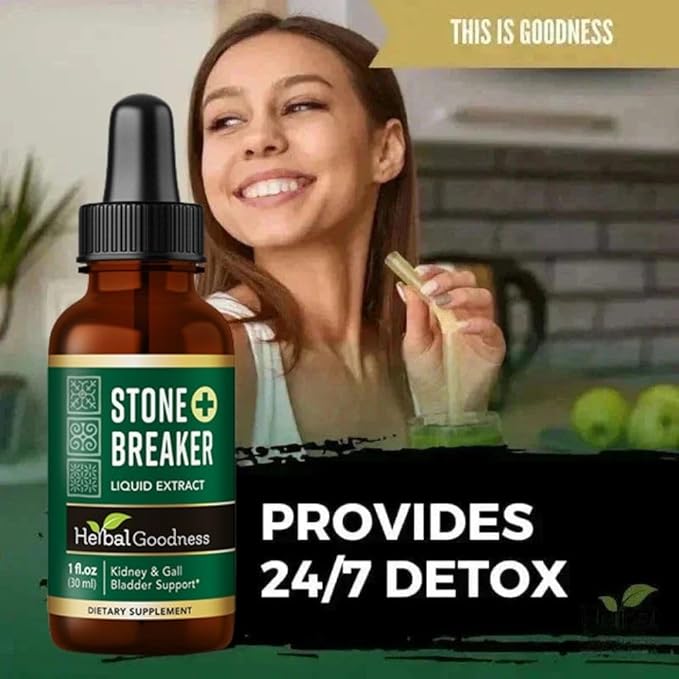 Herbal Goodness Chanca Piedra Stone Breaker Liquid Extract 1 fl.oz - Kidney & Gallbladder Cleanse Support Supplement with Cranberry, Uva Ursi & Astragalus for Urinary Tract Health Non-GMO, Vegan Drops