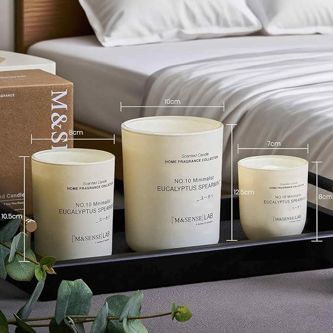 M&SENSE Natural Soy Candle| Espresso Love | 5.3 oz | Minimalist Christmas Scented Candle for Relaxation, Gifting, Home Décor | for Bedroom, Office, Party Small
