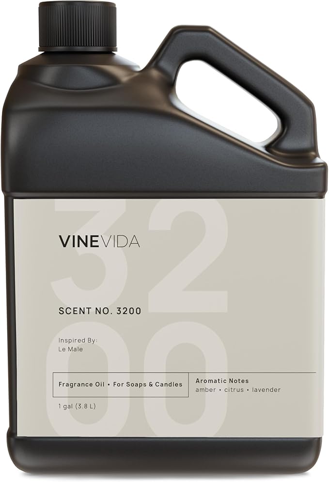 VINEVIDA [128oz] (Our Version of) Jean Paul Gaultier Le Male Fragrance Oil for Candle Making and Soap Making - Premium Candle Scents for Soy Candles
