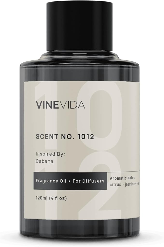 VINEVIDA [4 Fl Oz] Luxury Hotel Scent Diffuser Oil - Scent No.1012 Inspired by Ritz Carlton Hotel, Fragrance for Cold Air Diffuser, Home Luxury Scents, Scents Collection Essential Oil for HVAC