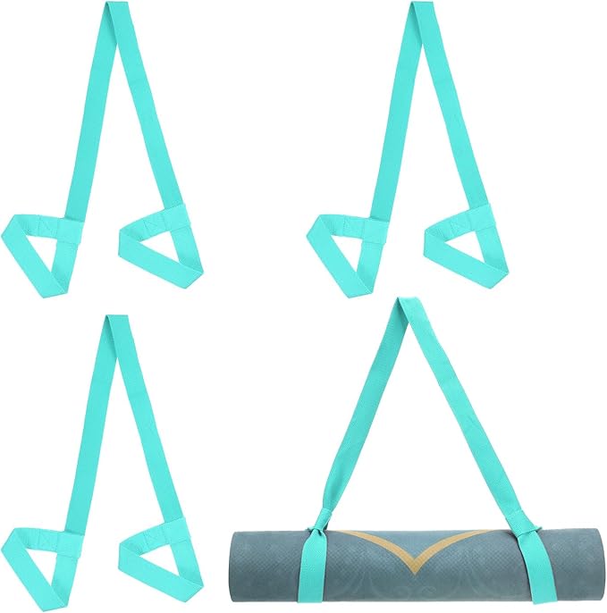 PATIKIL Yoga Mat Strap, Adjustable Yoga Mat Carrier Straps Sling Cotton Anti Slip Mat Holder Stretching Band