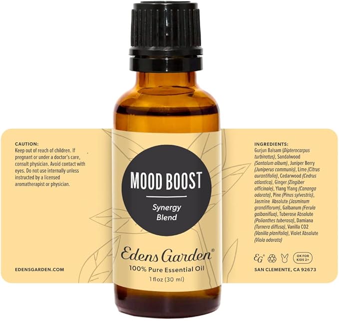 Edens Garden Mood Boost Essential Oil Blend- 100% Pure Premium Grade, Undiluted, Natural, Therapeutic, Aromatherapy, The Best for Candle, Laundry, Humidifiers 30 ml (1 fl oz)