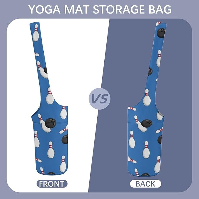 Aiyoolee Yoga Mat Bags, Large Tote Yoga Mat Carrier Holder with Water Bottle Pocket, Adjustable Shoulder Strap Storage Bag