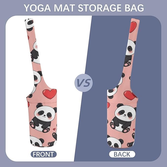 Aiyoolee Yoga Mat Bags, Large Tote Yoga Mat Carrier Holder with Water Bottle Pocket, Adjustable Shoulder Strap Storage Bag