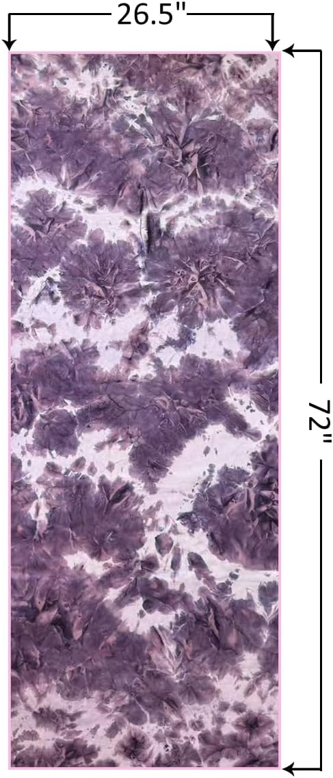 Eunzel Hot Yoga Towel Non-Slip Yoga Mat Towel Ultra-Absorbent Microfiber Towel for Hot Yoga, Pilates，Bikram and Workout 26.5"x 72"