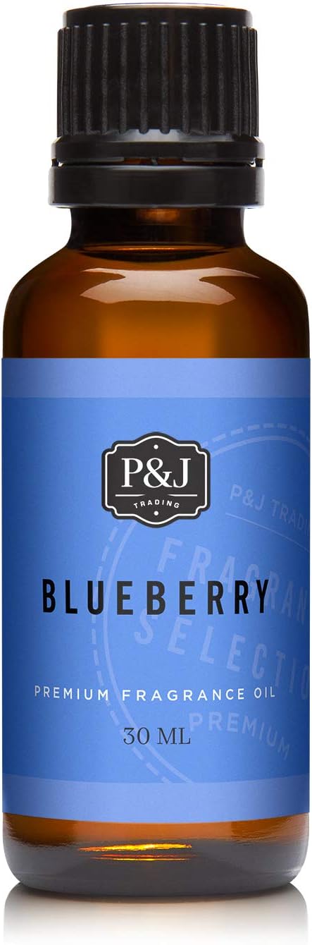 P&J Trading Blueberry Fragrance Oil, 30ml - Essential Oil for Candle Making, Diffuser, Soap, Perfume, Bath & Body
