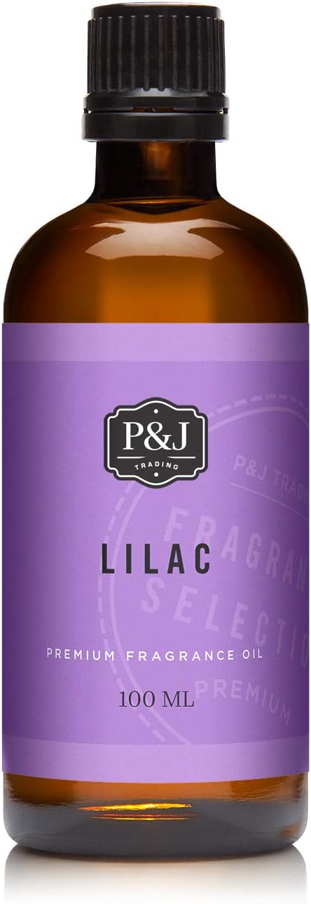 P&J Fragrance Oil - Lilac Oil 100ml - Candle Scents, Soap Making, Diffuser Oil, Fresh Scents