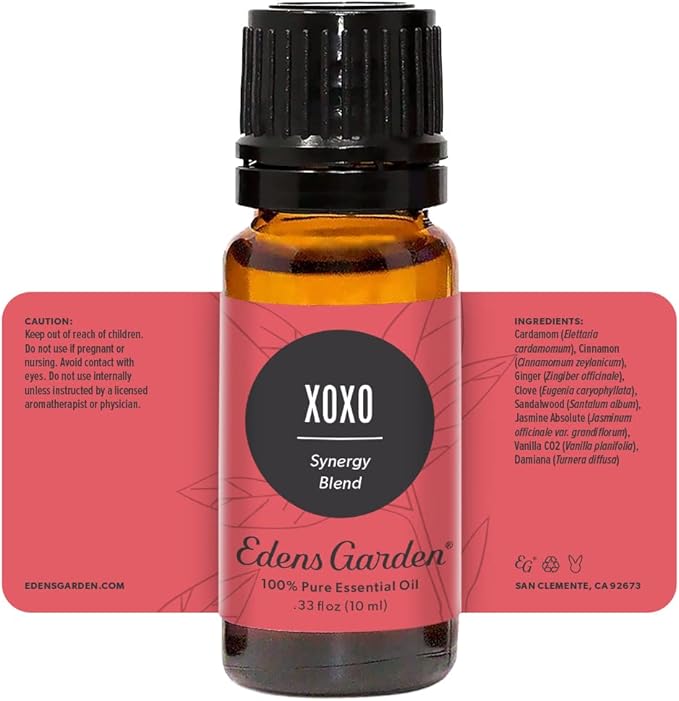 Edens Garden XOXO Essential Oil Blend- 100% Pure Premium Grade, Undiluted, Natural, Therapeutic, Aromatherapy, The Best for Diffusing, Skin, Candle, Humidifiers 10 ml (.33 fl oz)