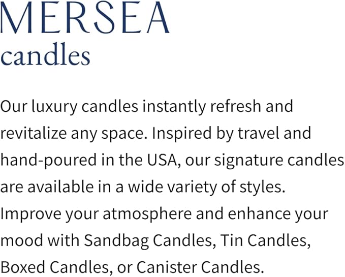 MERSEA Sea Change Tin Candle, Scented Candle Tin (3.5 oz)