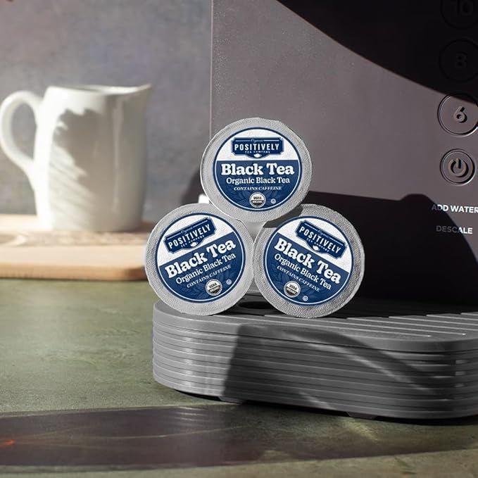 Organic Positively Tea Company, Organic Black Tea, K-Cup Compatible, 24 Pods
