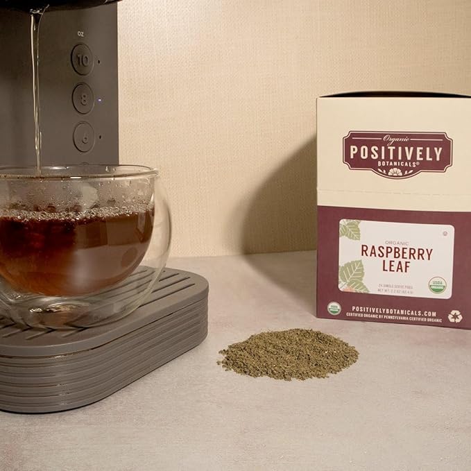 Organic Positively Botanicals Company, Raspberry Leaf, K-Cup Compatible, 24 Pods