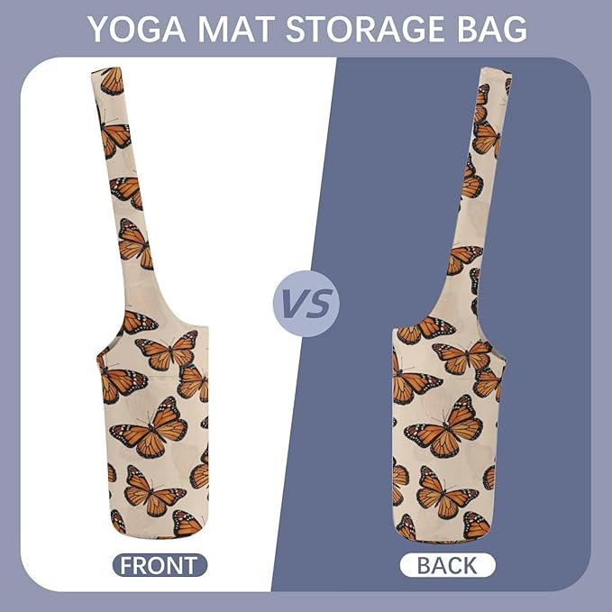 Aiyoolee Spacious Yoga Mat Storage Bag Single Shoulder Portable Carrier with Pocket for Gym Yoga Fitness